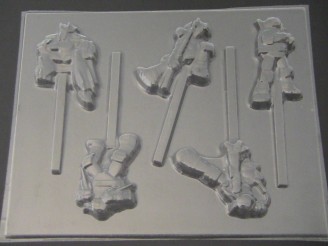 546sp TMNT Teenage Turtle Chocolate Candy Lollipop Mold